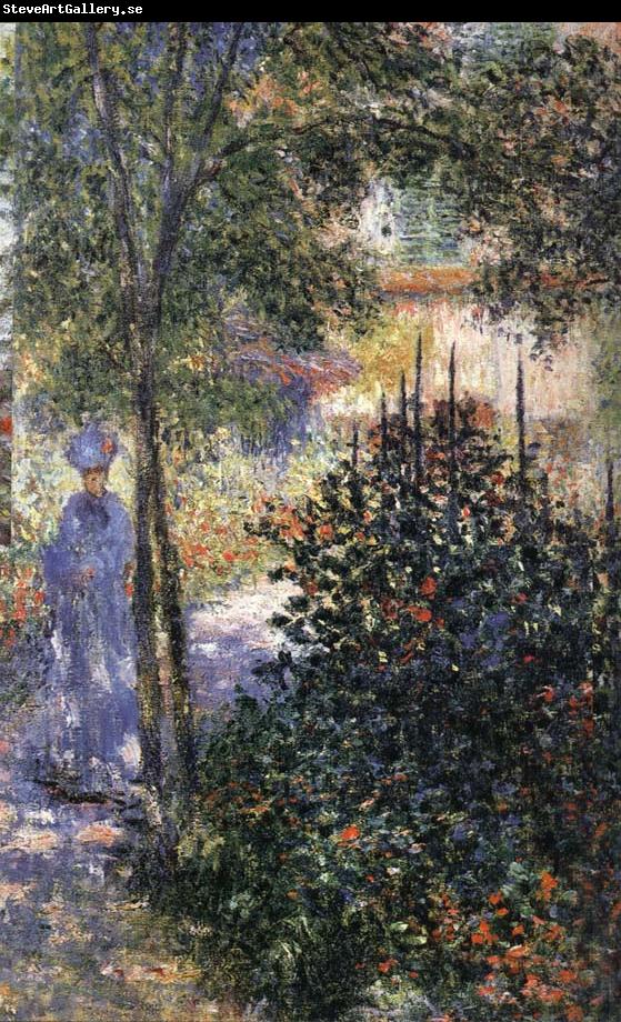 Claude Monet Blue Shadows Camille in the Garden at Argenteuil